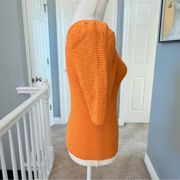 NWT Nation LTD Kirstie Mustard Smocked One Shoulder 100% Pima Cotton Size Small - Picture 6 of 11